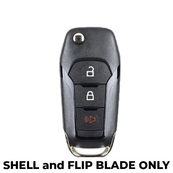 KeylessFactory: 2014 - 2017 Ford F Series Flip Key SHELL 3B - for N5F-A08TAA